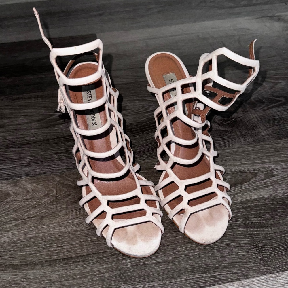 Steve Madden Blush Cage Heels
